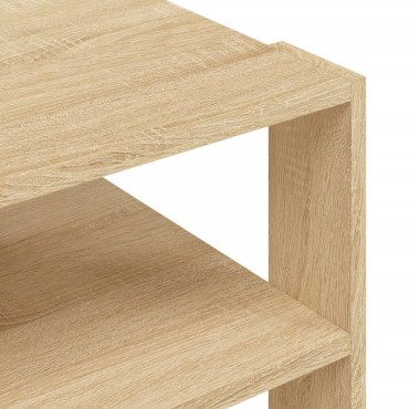 vidaXL Τραπεζάκι Σαλονιού Sonoma Δρυς 59,5x59,5x40cm Επεξεργ. Ξύλο 1 τεμ.