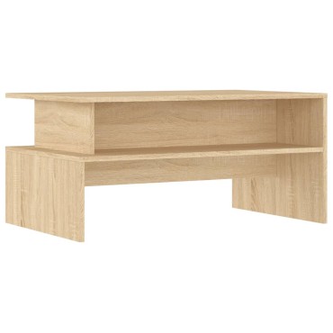 vidaXL Τραπεζάκι Σαλονιού Sonoma Δρυς 90x55x42,5cm Επεξεργασμένο Ξύλο 1 τεμ.