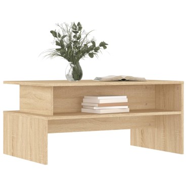 vidaXL Τραπεζάκι Σαλονιού Sonoma Δρυς 90x55x42,5cm Επεξεργασμένο Ξύλο 1 τεμ.