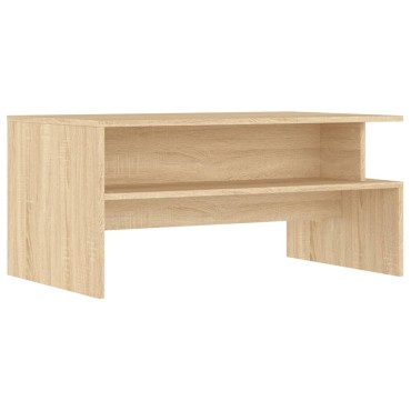 vidaXL Τραπεζάκι Σαλονιού Sonoma Δρυς 90x55x42,5cm Επεξεργασμένο Ξύλο 1 τεμ.