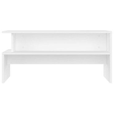 vidaXL Τραπεζάκι Σαλονιού Λευκό 90x55x42,5cm Επεξεργασμένο Ξύλο 1 τεμ.