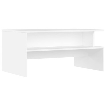 vidaXL Τραπεζάκι Σαλονιού Λευκό 90x55x42,5cm Επεξεργασμένο Ξύλο 1 τεμ.