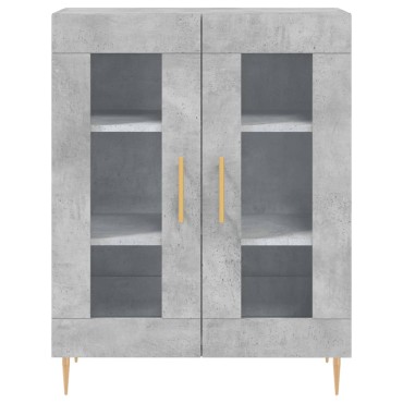 vidaXL Ντουλάπι Γκρι Σκυροδέματος 69,5x34x90cm Επεξεργασμένο Ξύλο 1 τεμ.
