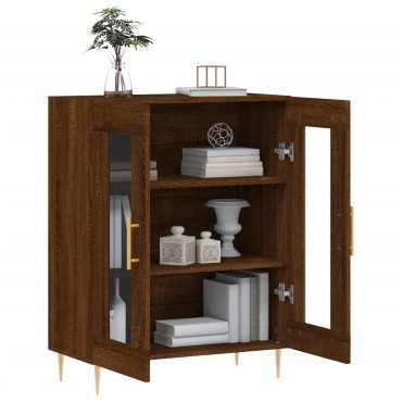vidaXL Ντουλάπι Καφέ Δρυς 69,5x34x90cm Επεξεργασμένο Ξύλο 1 τεμ.