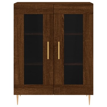 vidaXL Ντουλάπι Καφέ Δρυς 69,5x34x90cm Επεξεργασμένο Ξύλο 1 τεμ.