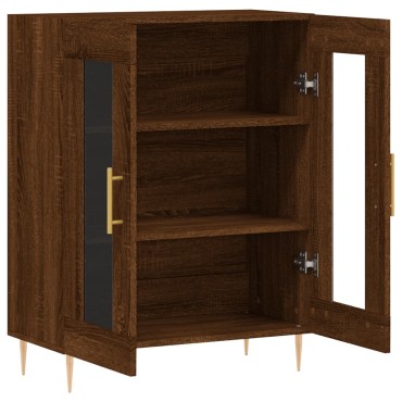 vidaXL Ντουλάπι Καφέ Δρυς 69,5x34x90cm Επεξεργασμένο Ξύλο 1 τεμ.
