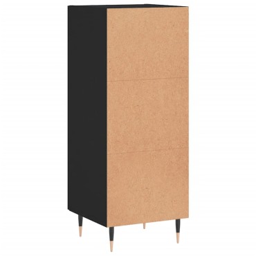 vidaXL Ντουλάπι Μαύρο 34,5x34x90cm από Επεξεργασμένο Ξύλο 1 τεμ.