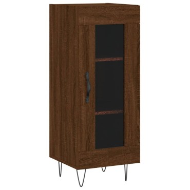 vidaXL Ντουλάπι Καφέ Δρυς 34,5x34x90cm Επεξεργασμένο Ξύλο 1 τεμ.