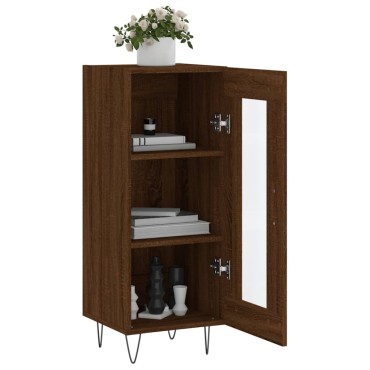 vidaXL Ντουλάπι Καφέ Δρυς 34,5x34x90cm Επεξεργασμένο Ξύλο 1 τεμ.