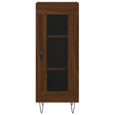 vidaXL Ντουλάπι Καφέ Δρυς 34,5x34x90cm Επεξεργασμένο Ξύλο 1 τεμ.