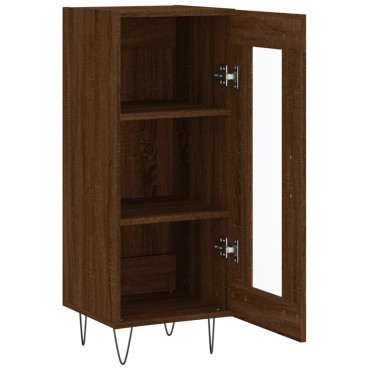vidaXL Ντουλάπι Καφέ Δρυς 34,5x34x90cm Επεξεργασμένο Ξύλο 1 τεμ.