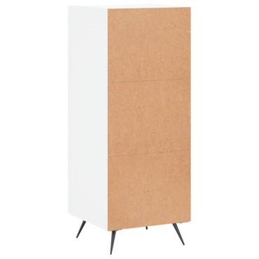 vidaXL Ντουλάπι Γυαλιστερό Λευκό 34,5x34x90cm Επεξεργασμένο Ξύλο 1 τεμ.