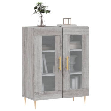 vidaXL Ντουλάπι Γκρι Sonoma 69,5x34x90cm από Επεξεργασμένο Ξύλο 1 τεμ.