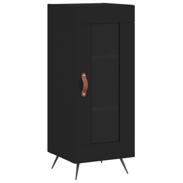 vidaXL Ντουλάπι Μαύρο 34,5x34x90cm από Επεξεργασμένο Ξύλο 1 τεμ.