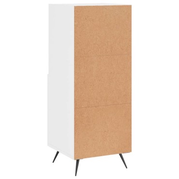 vidaXL Ντουλάπι Γυαλιστερό Λευκό 34,5x34x90cm Επεξεργασμένο Ξύλο 1 τεμ.