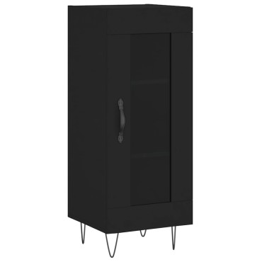 vidaXL Ντουλάπι Μαύρο 34,5x34x90cm από Επεξεργασμένο Ξύλο 1 τεμ.