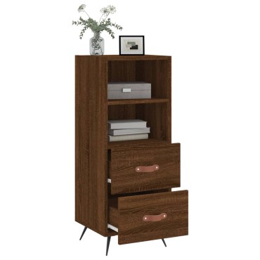 vidaXL Ντουλάπι Καφέ Δρυς 34,5x34x90cm Επεξεργασμένο Ξύλο 1 τεμ.