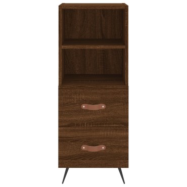 vidaXL Ντουλάπι Καφέ Δρυς 34,5x34x90cm Επεξεργασμένο Ξύλο 1 τεμ.