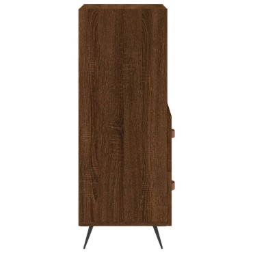 vidaXL Ντουλάπι Καφέ Δρυς 34,5x34x90cm Επεξεργασμένο Ξύλο 1 τεμ.