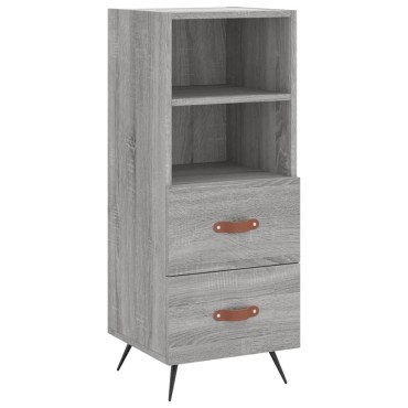 vidaXL Ντουλάπι Γκρι Sonoma 34,5x34x90cm από Επεξεργασμένο Ξύλο 1 τεμ.