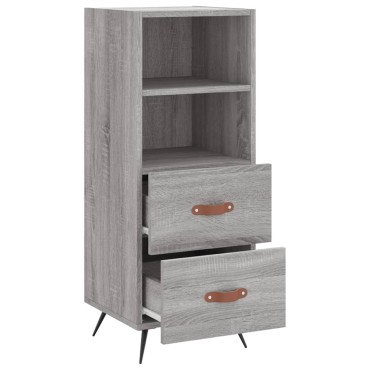 vidaXL Ντουλάπι Γκρι Sonoma 34,5x34x90cm από Επεξεργασμένο Ξύλο 1 τεμ.