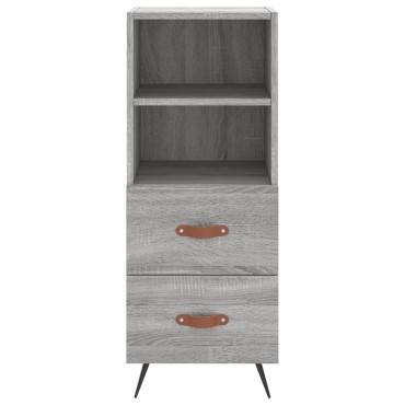 vidaXL Ντουλάπι Γκρι Sonoma 34,5x34x90cm από Επεξεργασμένο Ξύλο 1 τεμ.
