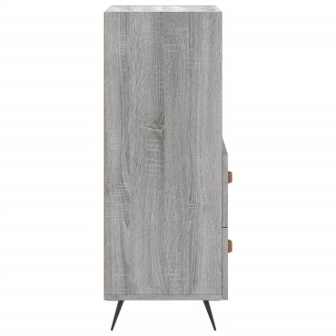 vidaXL Ντουλάπι Γκρι Sonoma 34,5x34x90cm από Επεξεργασμένο Ξύλο 1 τεμ.