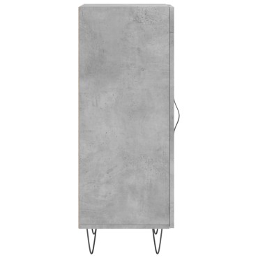 vidaXL Ντουλάπι Γκρι Σκυροδέματος 34,5x34x90cm Επεξεργασμένο Ξύλο 1 τεμ.