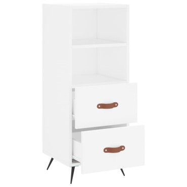 vidaXL Ντουλάπι Λευκό 34,5x34x90cm από Επεξεργασμένο Ξύλο 1 τεμ.
