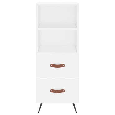 vidaXL Ντουλάπι Λευκό 34,5x34x90cm από Επεξεργασμένο Ξύλο 1 τεμ.