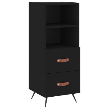 vidaXL Ντουλάπι Μαύρο 34,5x34x90cm από Επεξεργασμένο Ξύλο 1 τεμ.