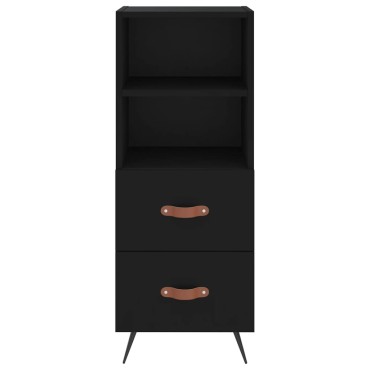 vidaXL Ντουλάπι Μαύρο 34,5x34x90cm από Επεξεργασμένο Ξύλο 1 τεμ.