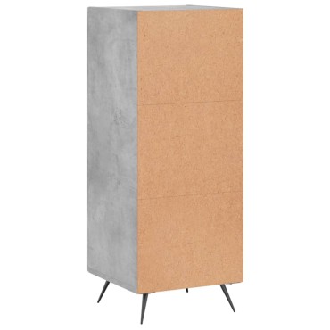 vidaXL Ντουλάπι Γκρι Σκυροδέματος 34,5x34x90cm Επεξεργασμένο Ξύλο 1 τεμ.
