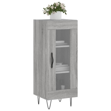 vidaXL Ντουλάπι Γκρι Sonoma 34,5x34x90cm από Επεξεργασμένο Ξύλο 1 τεμ.
