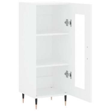 vidaXL Ντουλάπι Λευκό 34,5x34x90cm από Επεξεργασμένο Ξύλο 1 τεμ.