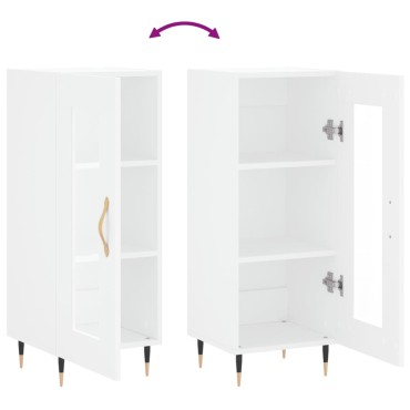vidaXL Ντουλάπι Λευκό 34,5x34x90cm από Επεξεργασμένο Ξύλο 1 τεμ.