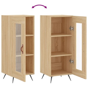 vidaXL Ντουλάπι Sonoma Δρυς 34,5x34x90cm από Επεξεργασμένο Ξύλο 1 τεμ.