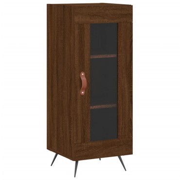 vidaXL Ντουλάπι Καφέ Δρυς 34,5x34x90cm Επεξεργασμένο Ξύλο 1 τεμ.