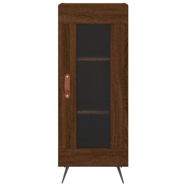 vidaXL Ντουλάπι Καφέ Δρυς 34,5x34x90cm Επεξεργασμένο Ξύλο 1 τεμ.