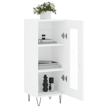 vidaXL Ντουλάπι Λευκό 34,5x34x90cm από Επεξεργασμένο Ξύλο 1 τεμ.