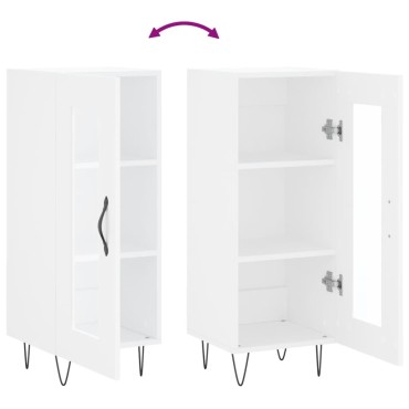 vidaXL Ντουλάπι Λευκό 34,5x34x90cm από Επεξεργασμένο Ξύλο 1 τεμ.