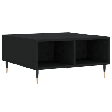 vidaXL Τραπεζάκι Σαλονιού Μαύρο 60x60x30cm από Επεξεργασμένο Ξύλο 1 τεμ.