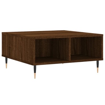 vidaXL Τραπεζάκι Σαλονιού Καφέ Δρυς 60x60x30cm Επεξεργασμένο Ξύλο 1 τεμ.