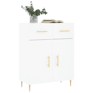 vidaXL Ντουλάπι Λευκό 69,5x34x90cm από Επεξεργασμένο Ξύλο 1 τεμ.