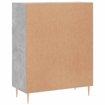 vidaXL Ντουλάπι Γκρι Σκυροδέματος 69,5x34x90cm Επεξεργασμένο Ξύλο 1 τεμ.