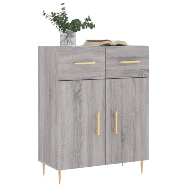 vidaXL Ντουλάπι Γκρι Sonoma 69,5x34x90cm από Επεξεργασμένο Ξύλο 1 τεμ.
