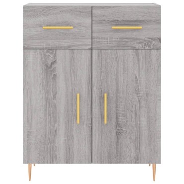 vidaXL Ντουλάπι Γκρι Sonoma 69,5x34x90cm από Επεξεργασμένο Ξύλο 1 τεμ.