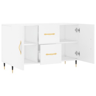 vidaXL Ντουλάπι Λευκό 100x36 x60cm Επεξεργασμένο Ξύλο 1 τεμ.