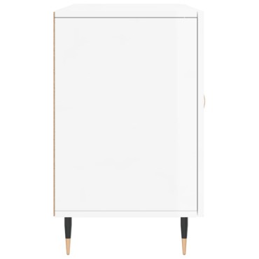 vidaXL Ντουλάπι Γυαλιστερό Λευκό 100x36 x60cm Επεξεργασμένο Ξύλο 1 τεμ.