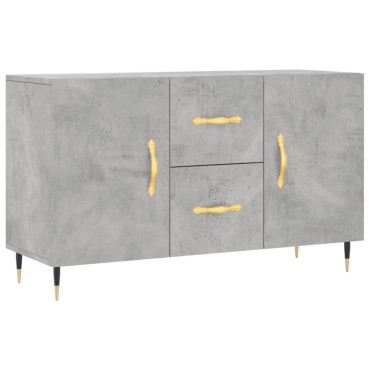 vidaXL Ντουλάπι Γκρι Σκυροδέματος 100x36x60cm Επεξεργασμένο Ξύλο 1 τεμ.